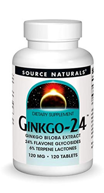 Source Naturals - Ginkgo 24 120 mg Source Naturals - Ginkgo 24 120 mg