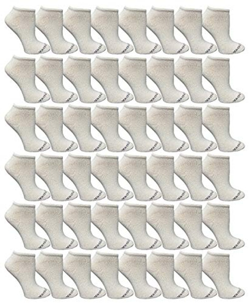 48 Pair Low Cut Socks Thin Comfortable Lightweight Breathable Wholesale Bulk Sport Socks White  Womens