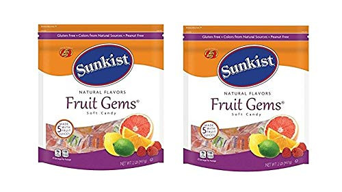 Sunkist Fruit Gems Soft Candy  Assorted Natural Flavors  4-lb