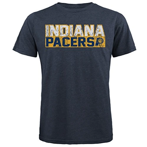 Majestic Athletic NBA Indiana Pacers Men s Premium Triblend Crew Tee  X-Large  Navy