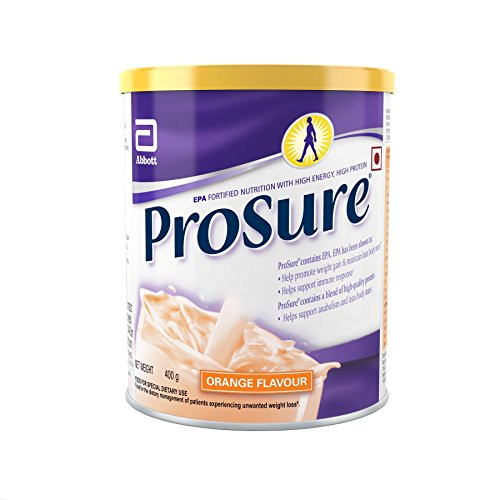 Abbott Prosure Nutritional Drink - 400 g Orange for Weight Gain Nutrition Cachexia Lean Mass Gain Anorexia