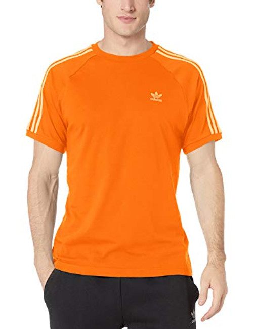 adidas Originals Men s BLC 3-Stripes Tee  Orange  Small adidas Originals Men s BLC 3-Stripes Tee  Orange  Small