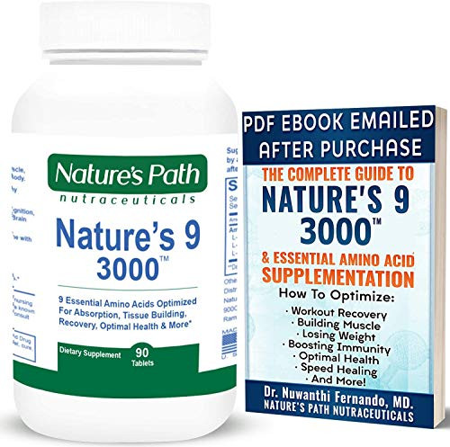 Nature s 9 3000 Essential Amino Acids Supplement Best EAA Amino Acid Complex All 9 Essential Amino Acid Pills Vegan Aminos 90 Pill 1 Gram Per Tablet Nature s 9 3000 Essential Amino Acids Supplement Best EAA Amino Acid Complex All 9 Essential Amino Acid Pills Vegan Aminos 90 Pill 1 Gram Per Tablet
