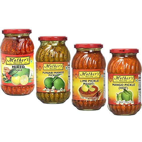 Mother s Recipe - Pickle Combo 4in1 Mixed Punjabi Mango Lime Hot Mango Hot 500g x 4 Mother s Recipe - Pickle Combo 4in1 Mixed Punjabi Mango Lime Hot Mango Hot 500g x 4