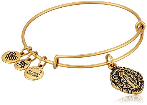 Alex and Ani Mother Mary III EWB Rafaelian Gold Bangle Bracelet