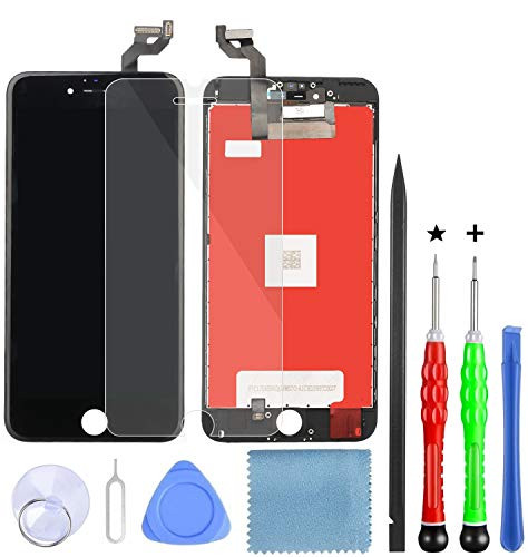 LanSupp Compatible with iPhone 6s Plus Screen Replacement Black 5-5  LCD Display Touch Screen Digitizer Frame Assembly Set with Repair Tools Kit