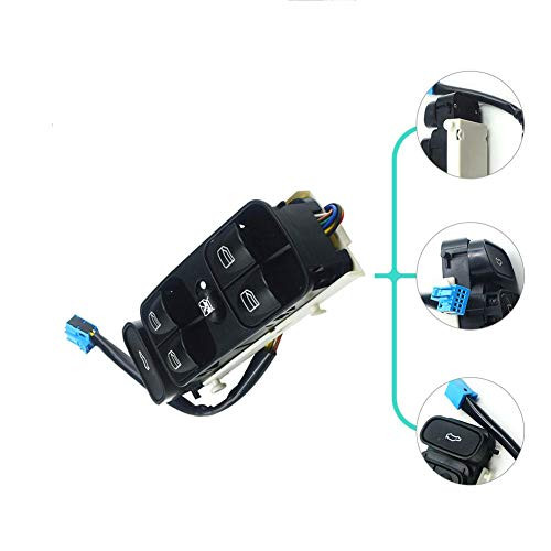 I-Joy A2098203410 Power Master Window Switch for 2003-2009 Mercedes Benz W209 CLK320 CLK500 Control Switch 100  New