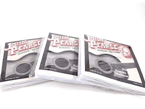 John Pearse Guitar Strings 3 Pack Acoustic Medium 700M Phosphor Bronze John Pearse Guitar Strings 3 Pack Acoustic Medium 700M Phosphor Bronze