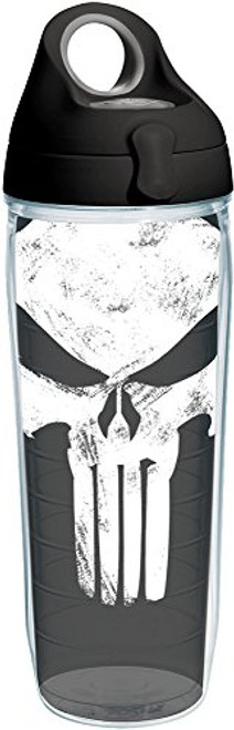 Tervis 1244038 Marvel-Punisher Insulated Tumbler with Wrap and Black with Gray Lid 24oz Water Bottle Clear Tervis 1244038 Marvel-Punisher Insulated Tumbler with Wrap and Black with Gray Lid 24oz Water Bottle Clear