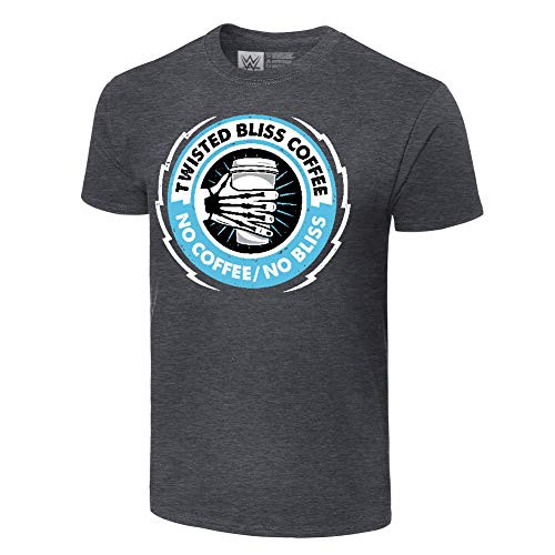 WWE Authentic Wear Alexa Bliss No Coffee  No Bliss T-Shirt Gray Medium