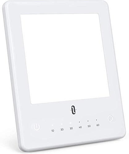 TaoTronics Light Therapy Lamp  Portable LED Therapy Light Energy Lamp  UV-Free 10000 Lux Brightness  Timer Setting   Foldable Bracket for a Happy Life