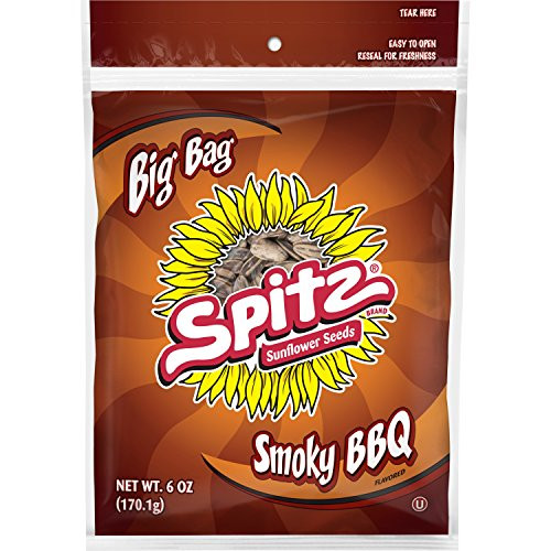 Spitz BBQ Flavored Sunflower Seeds  6 Ounce Bags  12 Count