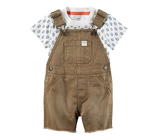 Carter s Baby Boys  2 Piece Tee And Shortalls Set 9 Months