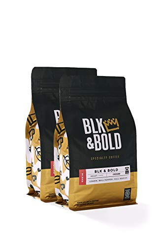 BLK   Bold   BLK   Bold Coffee Blend   Fair Trade Certified   Dark Roast   Ground Coffee   2 pack of 12 oz- bags