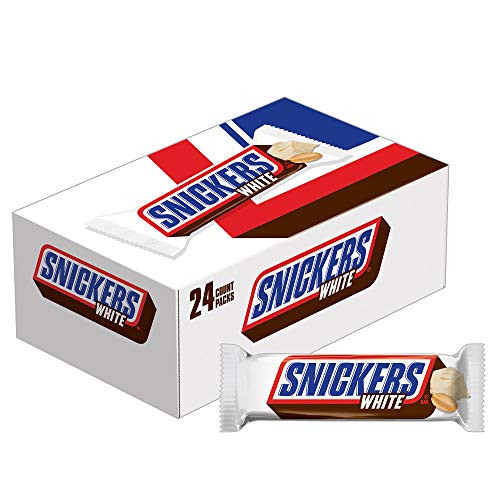 SNICKERS White Chocolate Singles Size Candy Bars 1-41-Ounce Pack of 24
