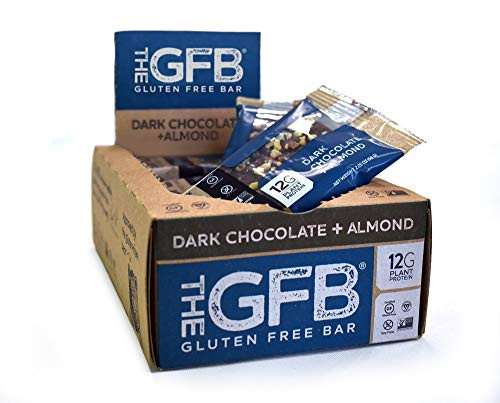 The GFB Gluten Free Protein Bars Dark Chocolate Almond 2-05 Ounce Pack of 12 Vegan Dairy Free Non GMO Soy Free The GFB Gluten Free Protein Bars Dark Chocolate Almond 2-05 Ounce Pack of 12 Vegan Dairy Free Non GMO Soy Free