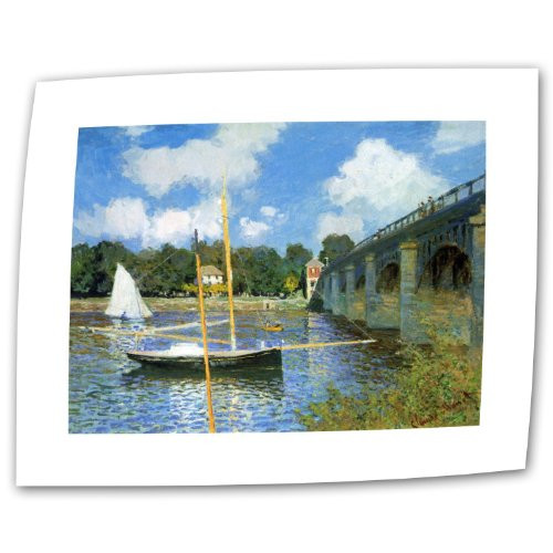ArtWall The Bridge of Argenteuil by Claude Monet Rolled Canvas Art, 24 by 32-Inch