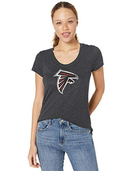 OTS NFL Atlanta Falcons Women s Triblend Scoop Tee  Logo  Large