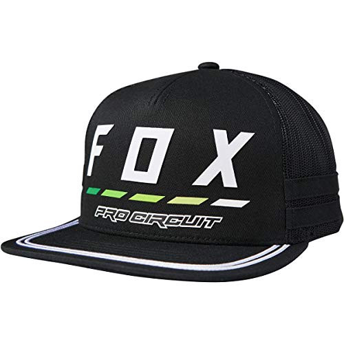 Fox Men s Standard Pro Circuit Draftr Snapback Hat  black  OS
