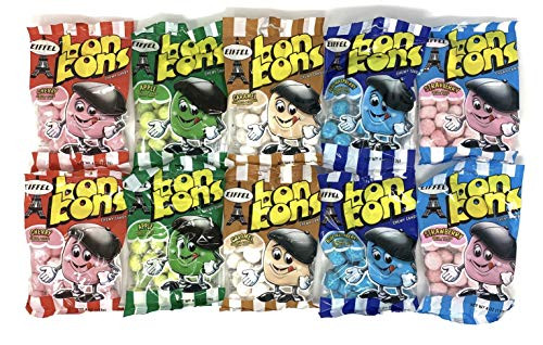Eiffel Bon Bons Chewy Candy Variety Pack of 5 flavors 2 of each total of 10 Eiffel Bon Bons Chewy Candy Variety Pack of 5 flavors 2 of each total of 10