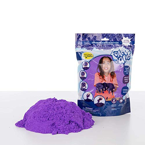 Steve Spangler Science Foam Alive 1lb- Bag Purple At-Home Science Kit for Kids Hands-On STEM Learning Activity Learn About Polymers Non-Newtonian Substances Fun Easy Science Experiment Kit Steve Spangler Science Foam Alive 1lb- Bag Purple At-Home Science Kit for Kids Hands-On STEM Learning Activity Learn About Polymers Non-Newtonian Substances Fun Easy Science Experiment Kit