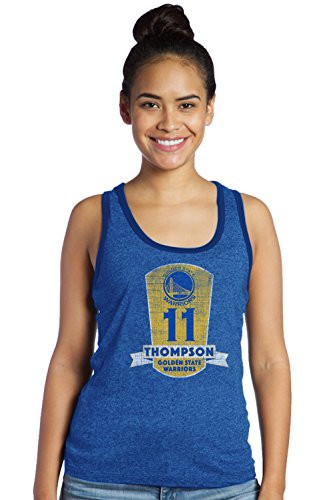 Majestic Athletic NBA Golden State Warriors Women s Premium Triblend Contrast Tank Top  Royal  Medium