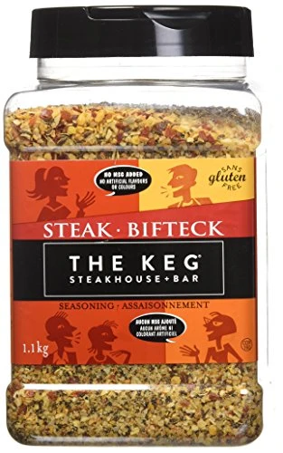 The Keg Steakhouse Steak Seasoning Gluten Free No MSG Added - 1-1kg   38-8oz  Imported from Canada