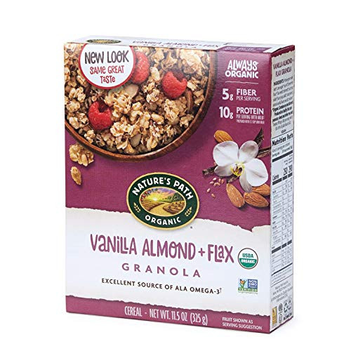 Natures Path Vanilla Almond and Flax Granola  Healthy  Organic  11-5-Ounce Box Pack of 6