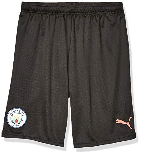 PUMA Mens Manchester City Licensed Replica Shorts 2019-2020 XX-Large  PUMA Black-Georgia Peach