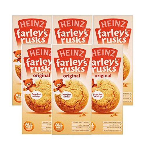 Heinz All Ages 4-6 Months Onwards Farley s Rusks Original 150g 6 x 9s