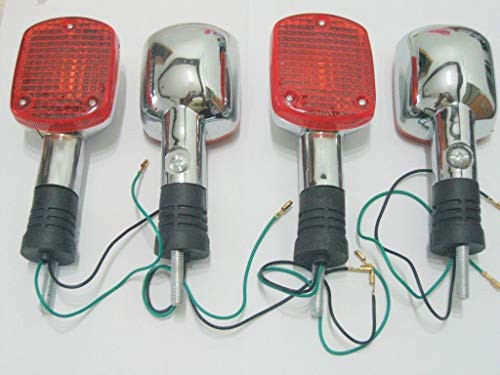2Pair Motorcycles Blinker Turn Signal Light Lamp Direct Fit for Honda REBEL CA250 400 CMX250 CMX400 MAGNA VF250 VF750