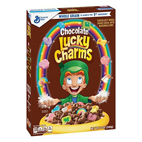 General Mills  Lucky Charms  Chocolate Cereal  12-Ounce Box Pack of 4