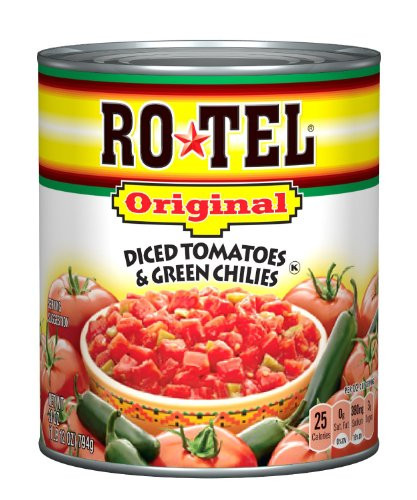 Ro-tel Diced Original Tomatoes and Green Chilies  28 Ounce  3 Pack