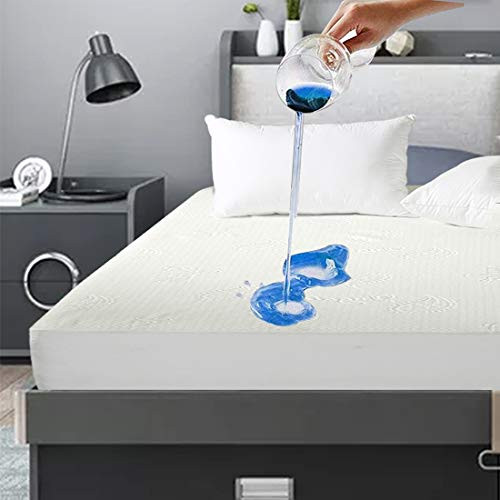 INGALIK Waterproof Mattress Protector Full Size Breathable Mattress Cover Hypoallergenic 8 -21 Deep Pocket - Vinyl PVC and Phthalate Free INGALIK Waterproof Mattress Protector Full Size Breathable Mattress Cover Hypoallergenic 8 -21 Deep Pocket - Vinyl PVC and Phthalate Free