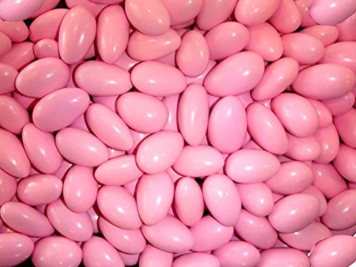Sconza Jordan Almonds Pink 5 Pound  80 OZ