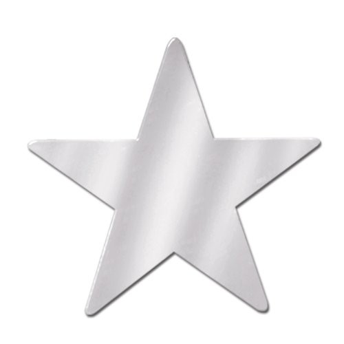 Beistle 55838-S 36-Piece Foil Star Cutouts, 9-Inch