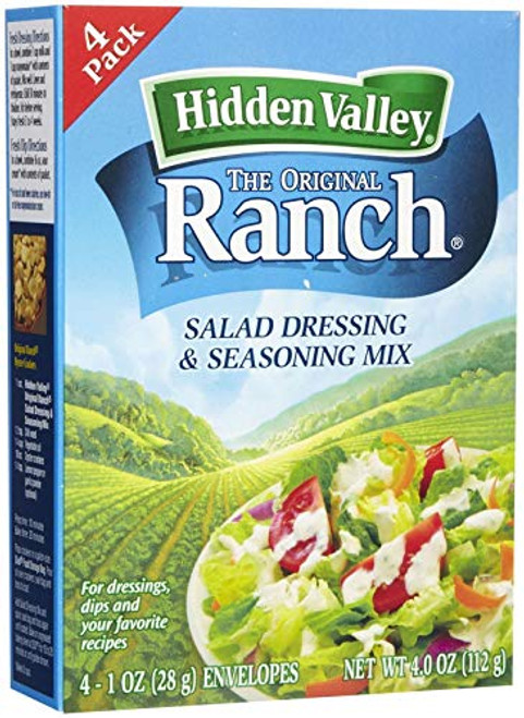 Hidden Valley Original Ranch Salad Dressing   Seasoning Mix  Gluten Free  Keto-Friendly - 4 Packets Package May Vary  0-35 oz Pack Of 4 - SET OF 3