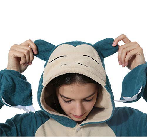 Adult Snorlax Onesies Pajamas Cosplay Animal Homewear Sleepwear Jumpsuit Costume Women Men Blue M Adult Snorlax Onesies Pajamas Cosplay Animal Homewear Sleepwear Jumpsuit Costume Women Men Blue M