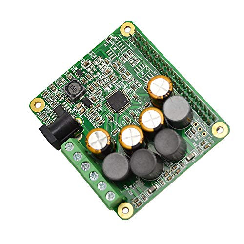 LANDZO Raspberry Pi HiFi AMP HAT TAS5713 Amplifier Audio Module 25W Class-D Power Sound Card Expansion Board for Raspberry Pi 4 3 B Pi Zero Nichicon Capacitor