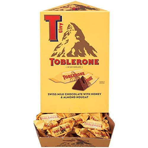 Toblerone Tiny Swiss Milk Chocolate Bars  100 - 0-28 oz Packs