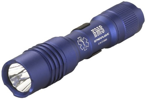 Streamlight 88034 ProTac 1AA 50 Lumen EMS High Performance Medical Services Flashlight with Holster, Blue