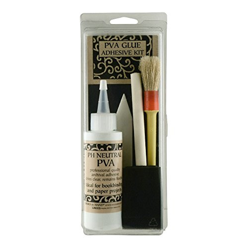 Lineco Book by Hand PVA Glue Adhesive Kit for Bookbinding and Craft Making BBHM207K