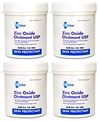 Zinc Oxide Ointment by GLOBE - 1 Lb 4 Pack