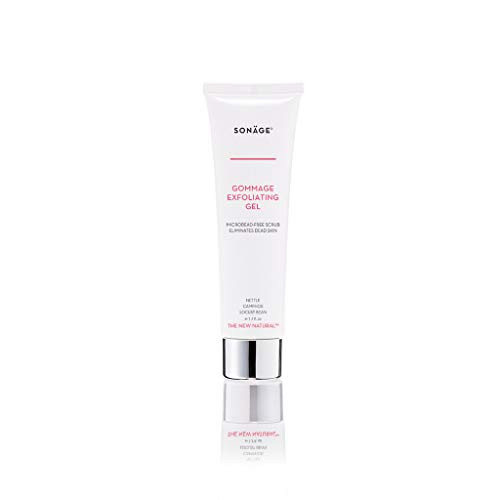 Sonage Gommage Exfoliating Gel - Microbead-Free Scrub - Exfoliates Dead Skin Cells for All Skin Types - Reveals Smooth  Glowing Skin - Best Gentle Facial Scrub for Weekly Home Facials