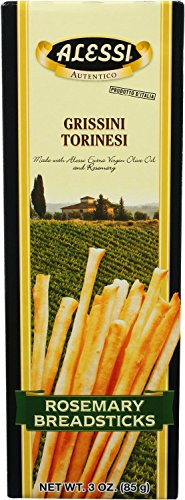 Alessi Rosemary Breadsticks  3 Ounce Pack of 12