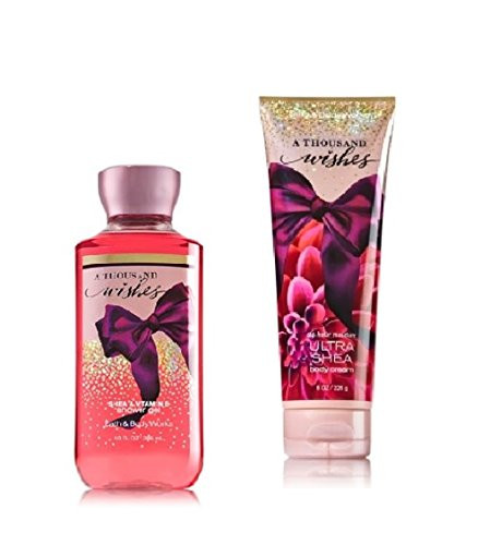 Bath   Body Works Signature Collection - A Thousand Wishes - Gift Set - Shower Gel   Ultra Shea Body Cream