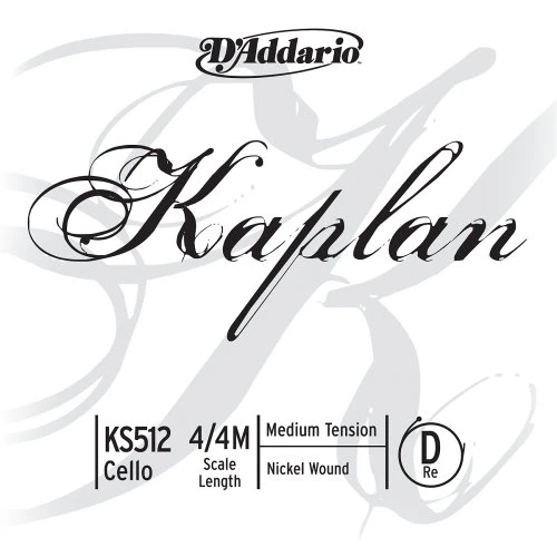 D Addario Kaplan Cello Single D String  4-4 Scale  Medium Tension