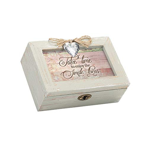 Cottage Garden Take Time Enjoy Simple Things Natural Taupe Wood Locket Petite Music Box Plays Wonderful World Cottage Garden Take Time Enjoy Simple Things Natural Taupe Wood Locket Petite Music Box Plays Wonderful World