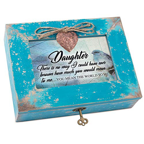 Cottage Garden Daughter You Mean World to Me Teal Distressed Wood Locket Music Box Plays You are My Sunshine Cottage Garden Daughter You Mean World to Me Teal Distressed Wood Locket Music Box Plays You are My Sunshine