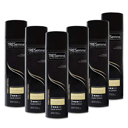 TRESemme TRES Two Ultra Fine Mist Hair Spray For All Hair Types  Firm Control Hair Styling Anti-Frizz Hairspray With All-Day Humidity Resistance 11 oz  Pack of 6